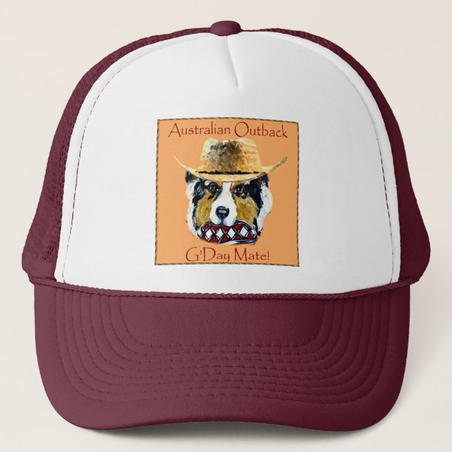 Gorra De Camionero Pastor Australiano (Anverso)