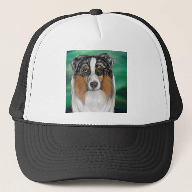 Gorra De Camionero Pastor Australiano (Anverso)