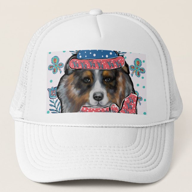 GORRA DE CAMIONERO PASTOR AUSTRALIANO (Anverso)