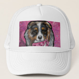 Gorra De Camionero Pastor Australiano San Valentín
