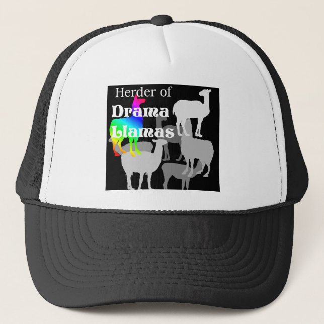 Gorra De Camionero Pastor de la llama del drama (Anverso)