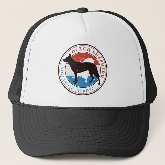 Gorra De Camionero Pastor holandés - Dutchie (Anverso)