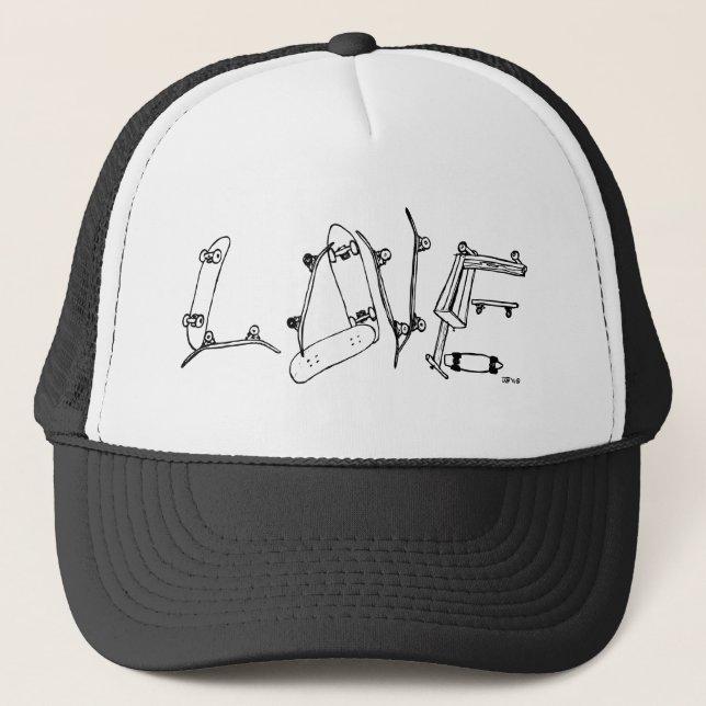 Gorra De Camionero patín-amor (Anverso)