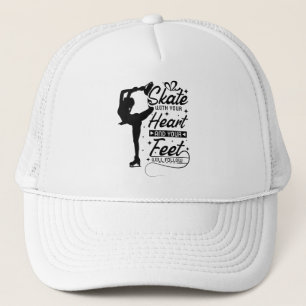 Gorra De Camionero Patinaje con imágenes cardíacas