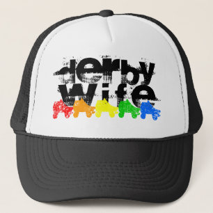 Gorra De Camionero patinaje derby esposa grunge arco iris
