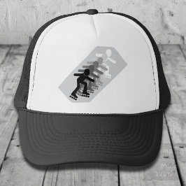 Gorra De Camionero Patinaje en línea seis veces gradiente