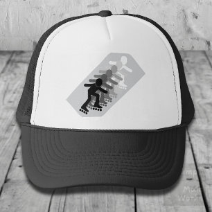Gorra De Camionero Patinaje en línea seis veces gradiente