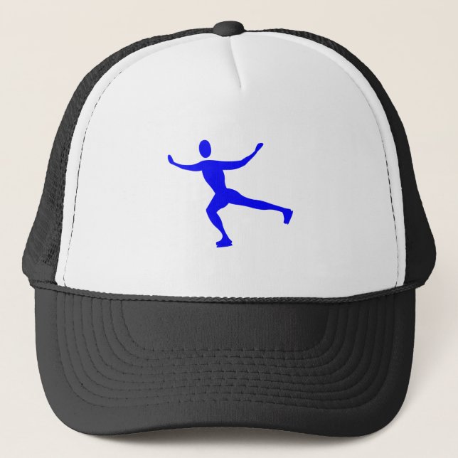 Gorra De Camionero Patinaje sobre hielo - Azul (Anverso)