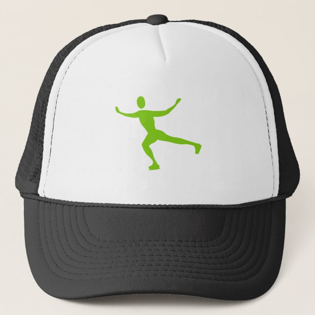 Gorra De Camionero Patinaje sobre hielo - Verde marciano (Anverso)