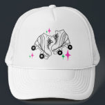 Gorra De Camionero Patinaje sobre patines en pista Derby Skler Babe<br><div class="desc">Dibujo de patines minimalistas. Ilustracion de patinaje sobre ruedas de dos cuadras. Sencillo patinaje estético sobre ruedas,  patines de ruedas,  ilustracion moderno. Regalo para un patinador. Patines de patinaje,  patinaje cuadrado rosado. Patines de patinaje,  regalos de bolsos de patinaje sobre ruedas.</div>