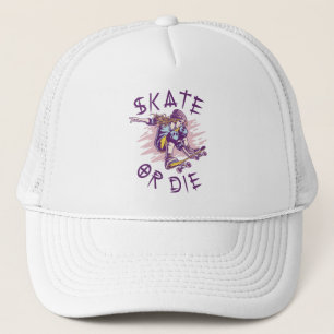 Gorra De Camionero Patinar o morir Chica de Skateboarder