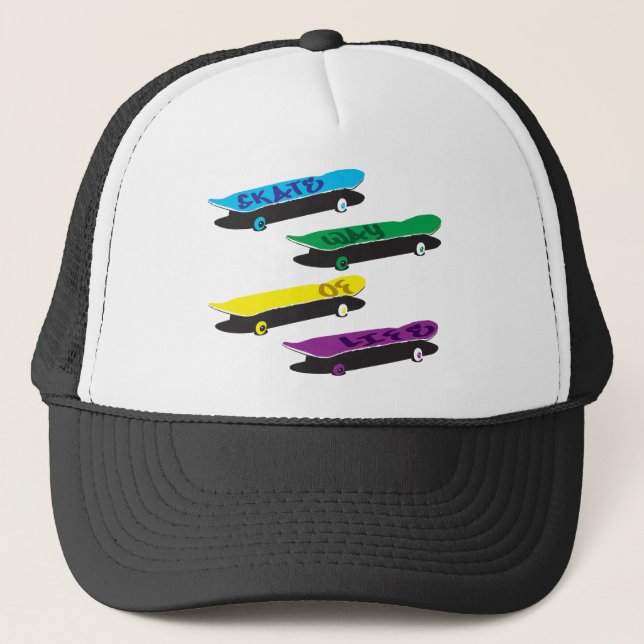 Gorra De Camionero Patines (Anverso)