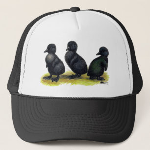 Gorra De Camionero Patitos de Cayuga negra