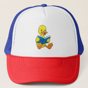 Gorra De Camionero Pato al leer con libro