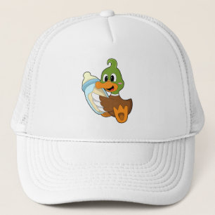 Gorra De Camionero Pato con botella de leche