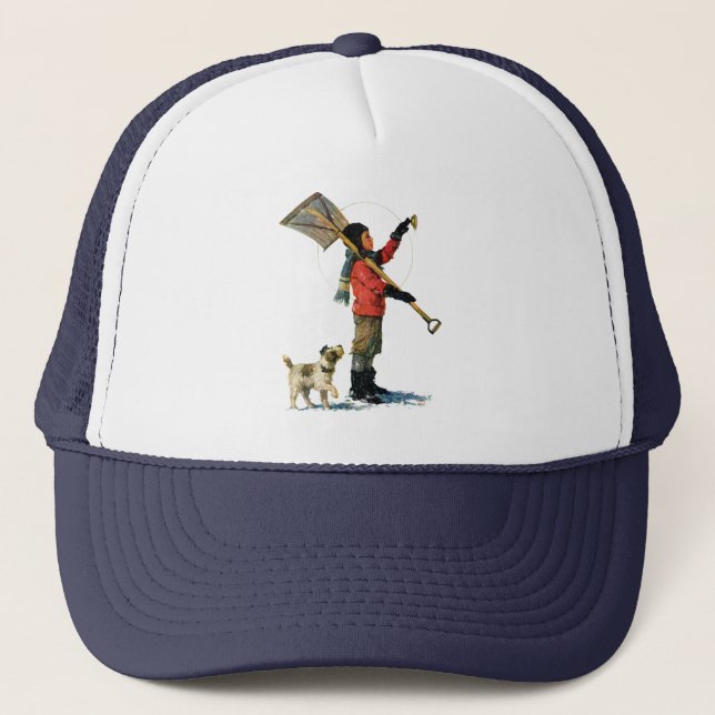 Gorra De Camionero Pato cuchara de la nieve (Anverso)