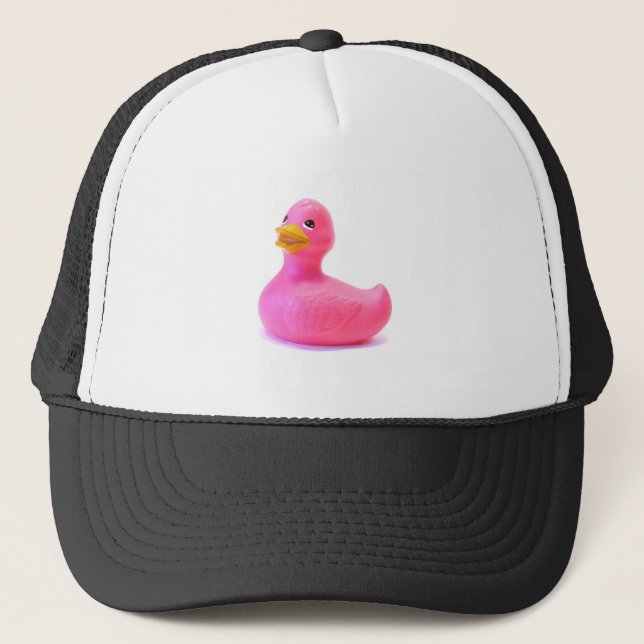 Gorra De Camionero Pato de goma rosa (Anverso)