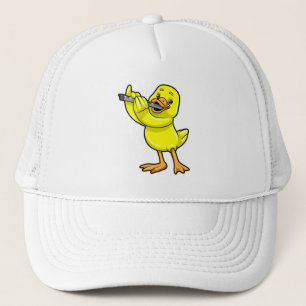 Gorra De Camionero Pato en la música con flauta