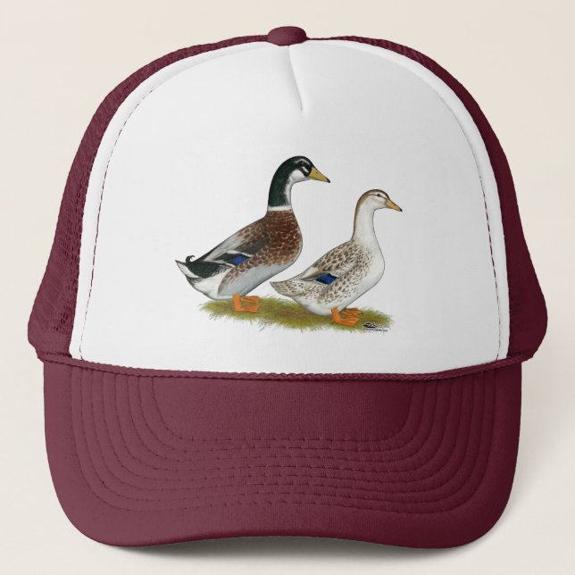 Gorra De Camionero Patos:  Appleyard de plata (Anverso)