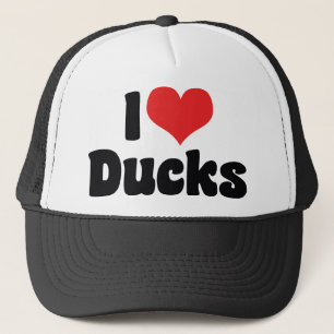 Gorra De Camionero Patos de Corazón que Amo