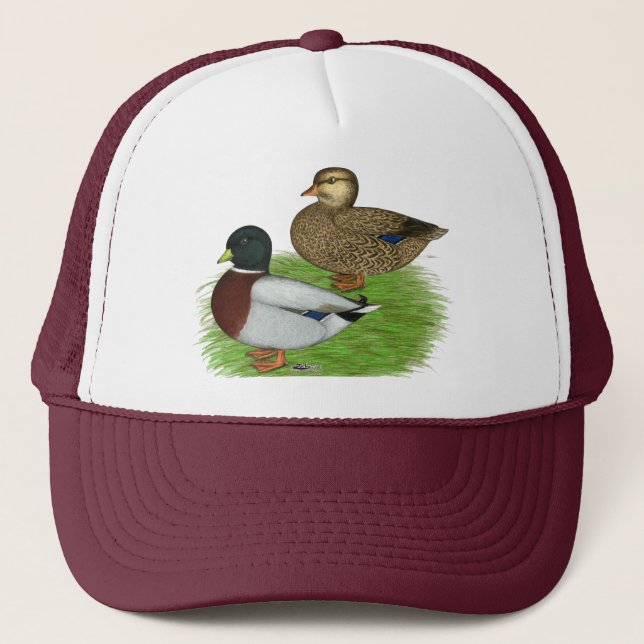 Gorra De Camionero Patos: Llamadas grises (Anverso)
