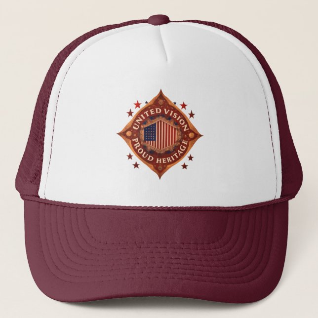 Gorra De Camionero Patrimonio Orgulloso de la Visión Unida (Anverso)