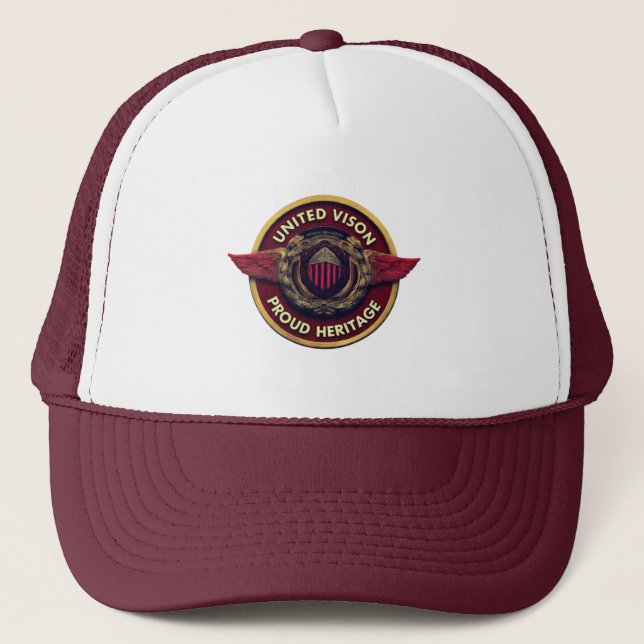 Gorra De Camionero Patrimonio Orgulloso de la Visión Unida (Anverso)