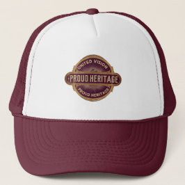 Gorra De Camionero Patrimonio Orgulloso de la Visión Unida