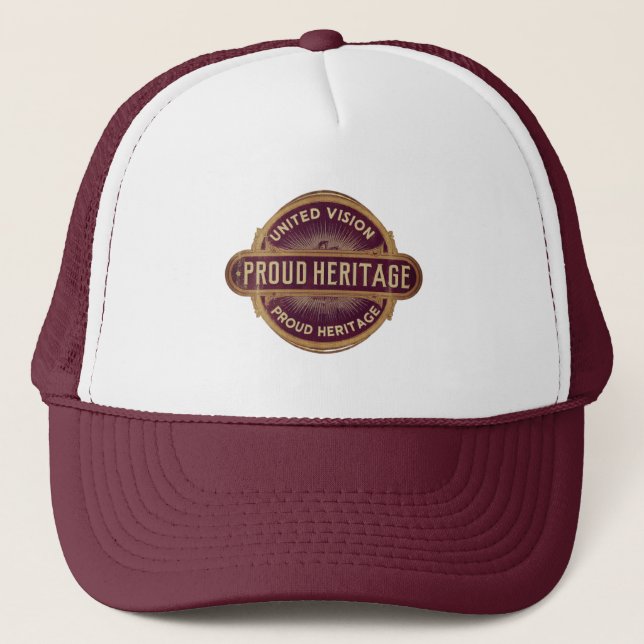 Gorra De Camionero Patrimonio Orgulloso de la Visión Unida (Anverso)