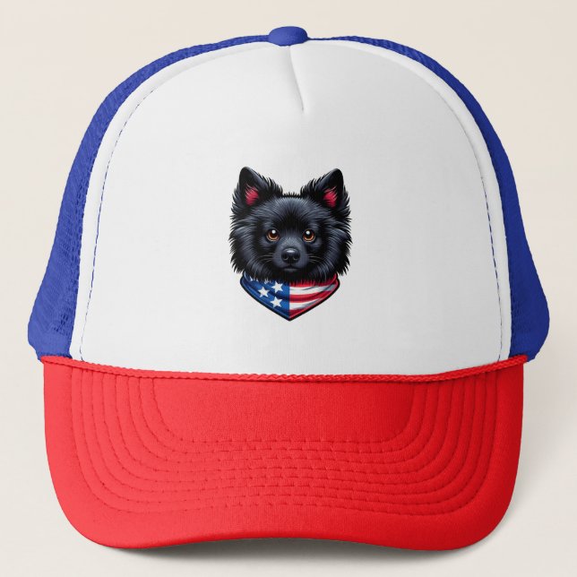 Gorra De Camionero Patriot Pup Graphic Tee (Anverso)