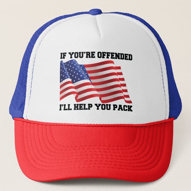 Gorra De Camionero patriota americano (Anverso)