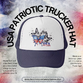 Gorra de camionero patriota de EE. UU.