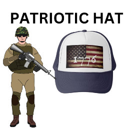 Gorra de camionero patriota de la bandera american