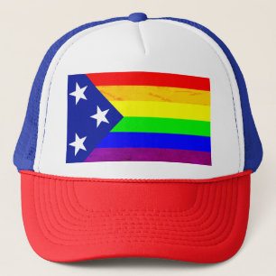 Gorra De Camionero Patriota del Orgullo Arcoiris