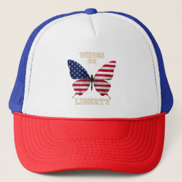 Gorra De Camionero Patriotic Butterfly Tee