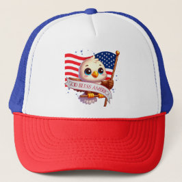 Gorra De Camionero Patriotic Eagle GOD BLESS AMERICA Flag, Estados Un