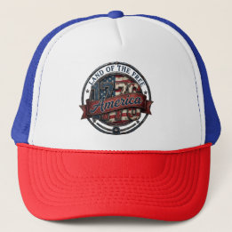 Gorra de camionero patriótica Tierra de libres