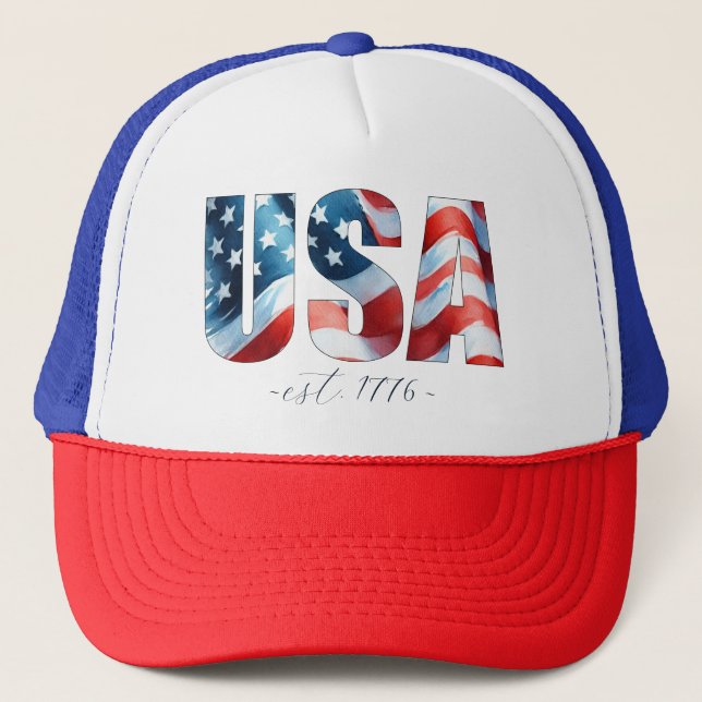 Gorra De Camionero Patriótico (Anverso)