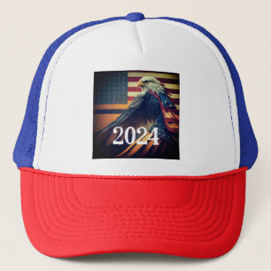 Gorra De Camionero Patriótico Águila Cap 2024
