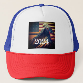 Gorra De Camionero Patriótico Águila Cap 2024