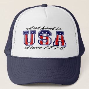 Gorra De Camionero Patriótico Auténtico EEUU desde 1776