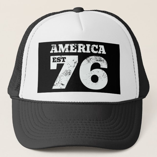 Gorra De Camionero Patriótico del Este de Estados Unidos 1776 (Anverso)