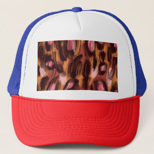 Gorra De Camionero Patrón animal africano de los puntos leopardo