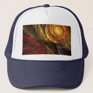 Gorra De Camionero Patrón de Arte Abstracto Floral Moderno de Flor So
