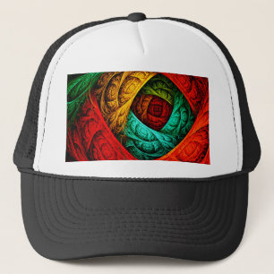 Gorra De Camionero Patrón de arte colorido artístico moderno abstract