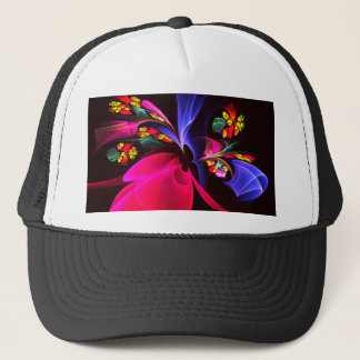 Gorra De Camionero Patrón de arte de resumen floral colorido moderno