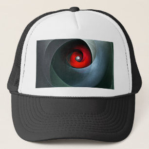 Gorra De Camionero Patrón De Arte Resumen Artístico Moderno De Swirl 
