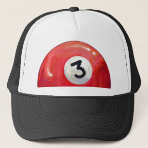 Gorra De Camionero Patrón de bolas de tres billares