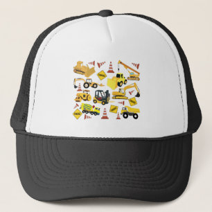 Gorra De Camionero Patrón de camiones de construcción