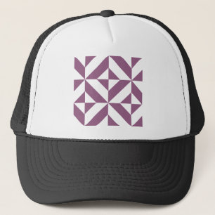 Gorra De Camionero Patrón de cubo de decúbito geométrico de uva de Gu